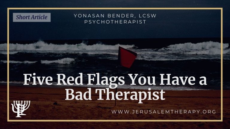 Read more about the article Five Red Flags You Have a Bad Therapist